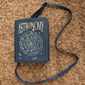 Astronomy Graphic Crossbody Bag - Navy